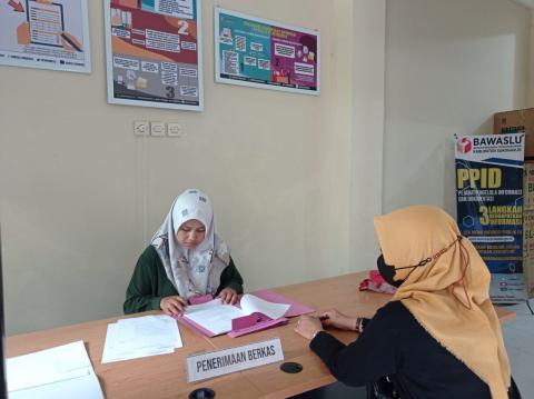 Penerimaan Berkas Pendaftaran Panwaslu Kecamatan Pemilihan 2024