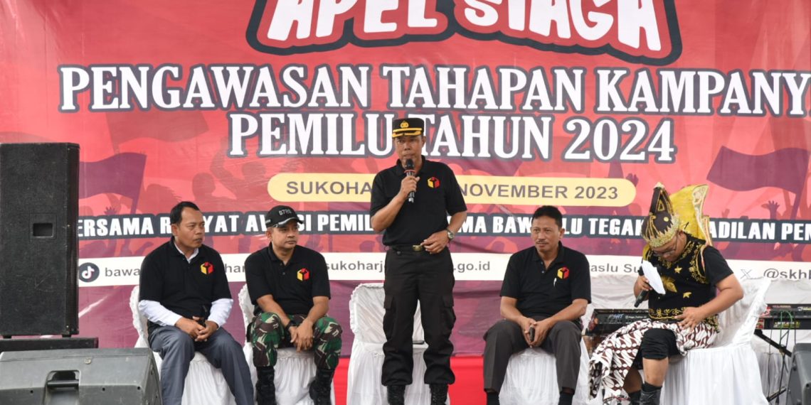 Bawaslu Sukoharjo Gelar Talkshow Apel Siaga, Pengawasan Tahapan Kampanye Pemilu Tahun 2024