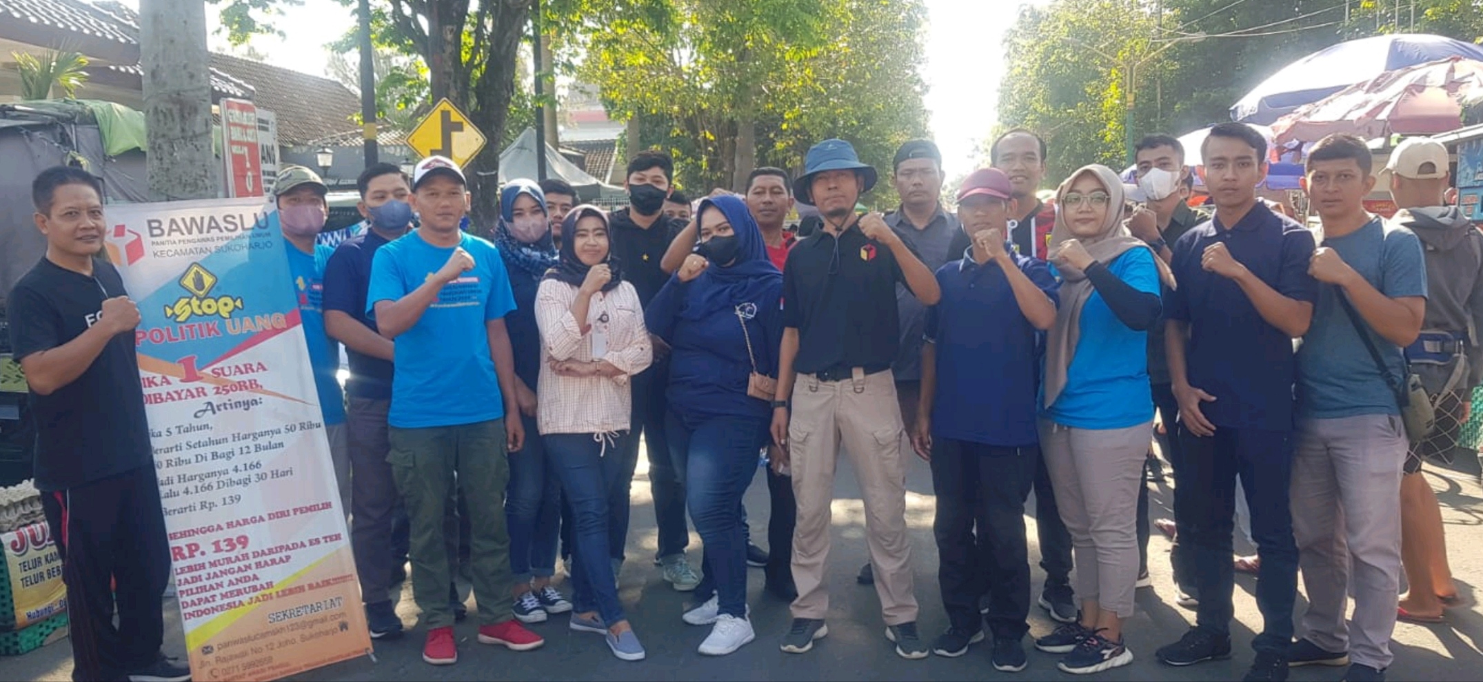 Bersama Panwascam Sukoharjo, Bawaskab Patroli di CFD