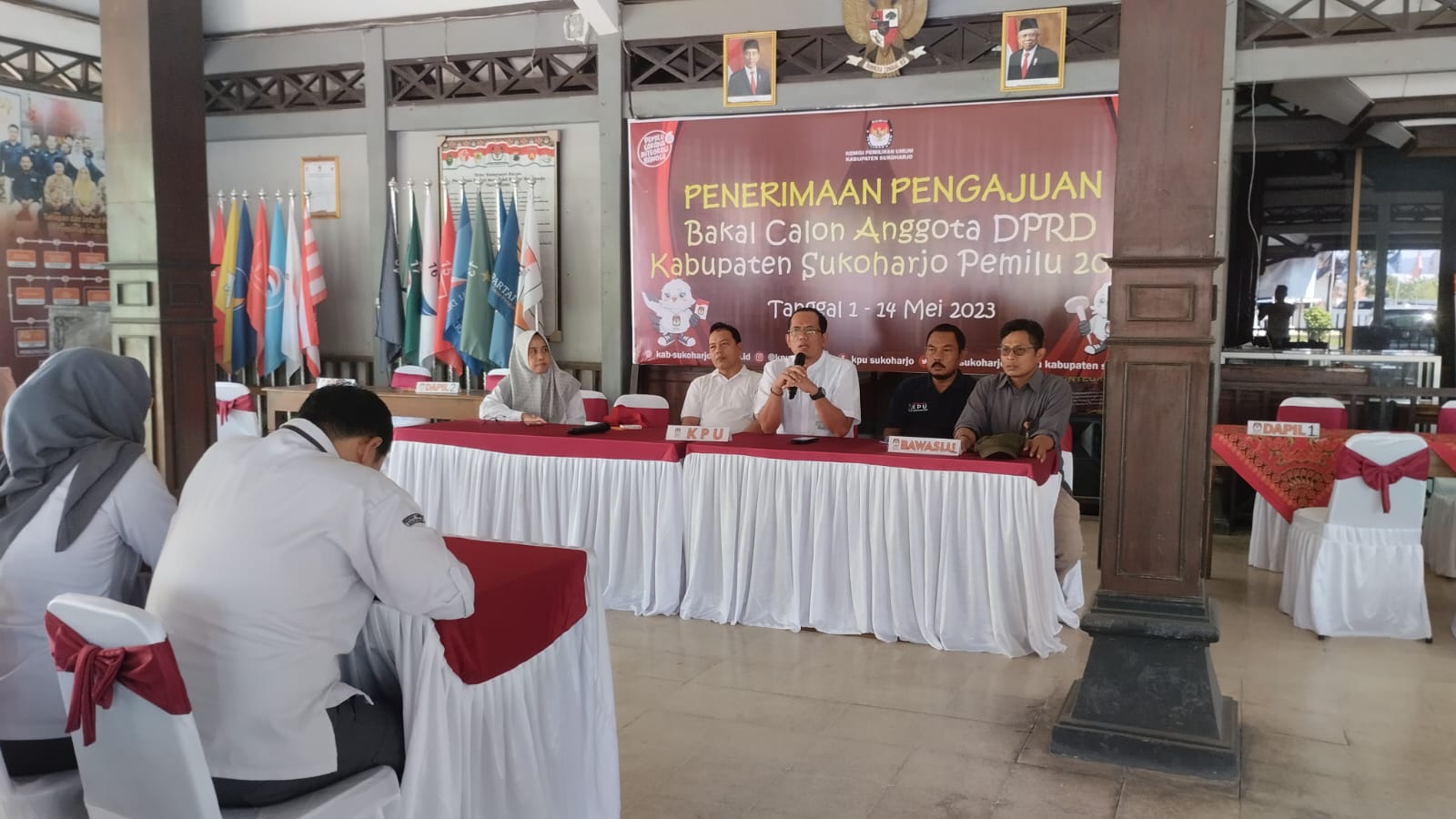 Pengajuan Balon Anggota DPRD Kabupaten Sukoharjo Di Mulai, Bawaslu Sukoharjo Awasi Dengan Ketat