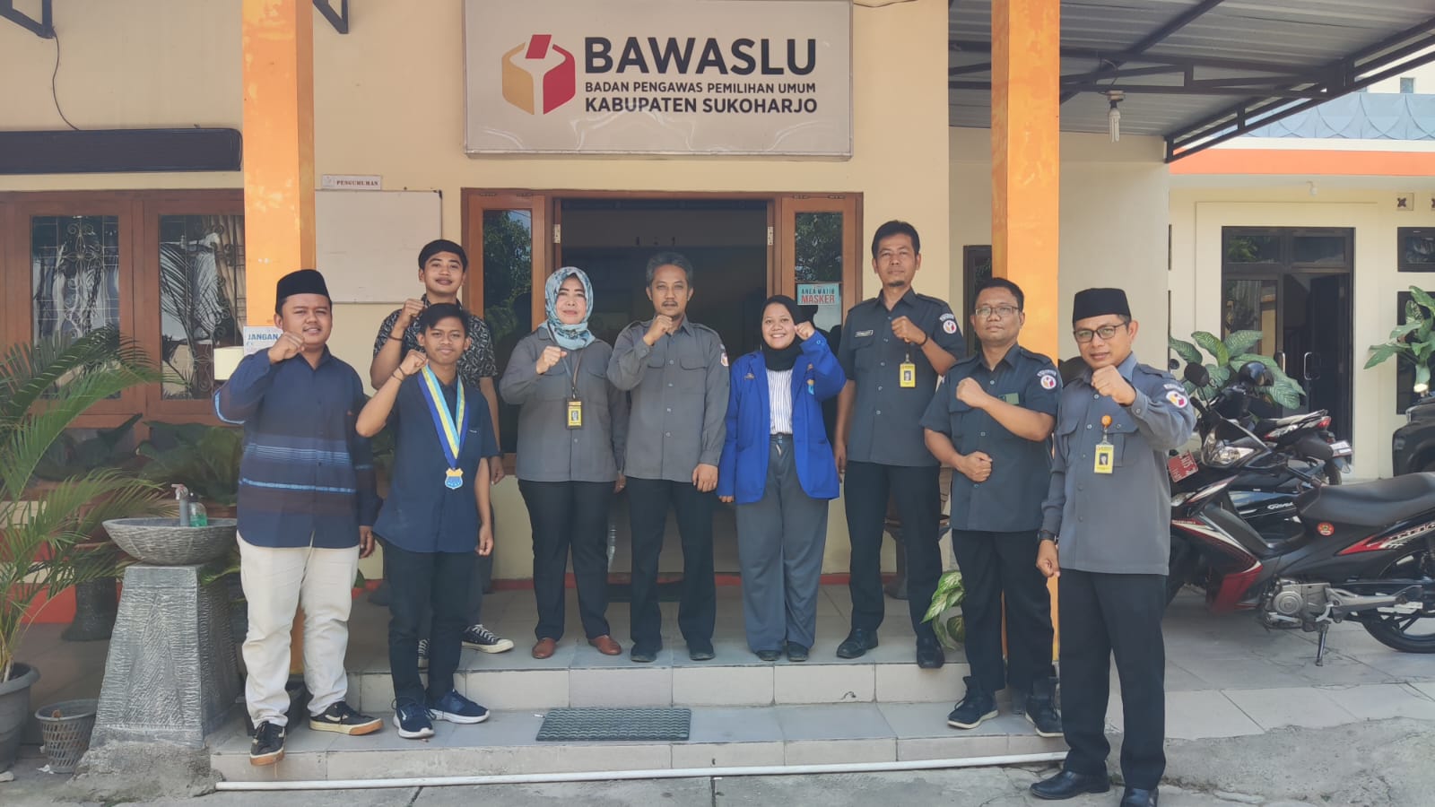 Bawaslu Sukoharjo Menerima Kunjungan PMII