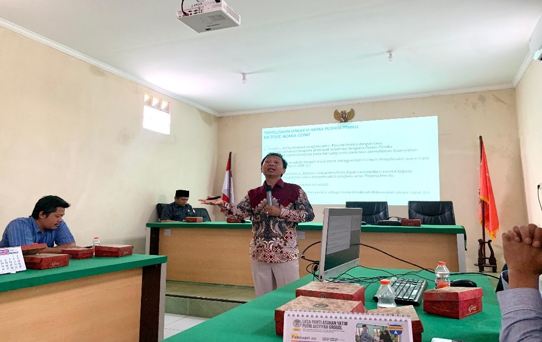 Rapat Koordinasi Tata Cara Penyelesaian Sengketa Antar Peserta Pemilu