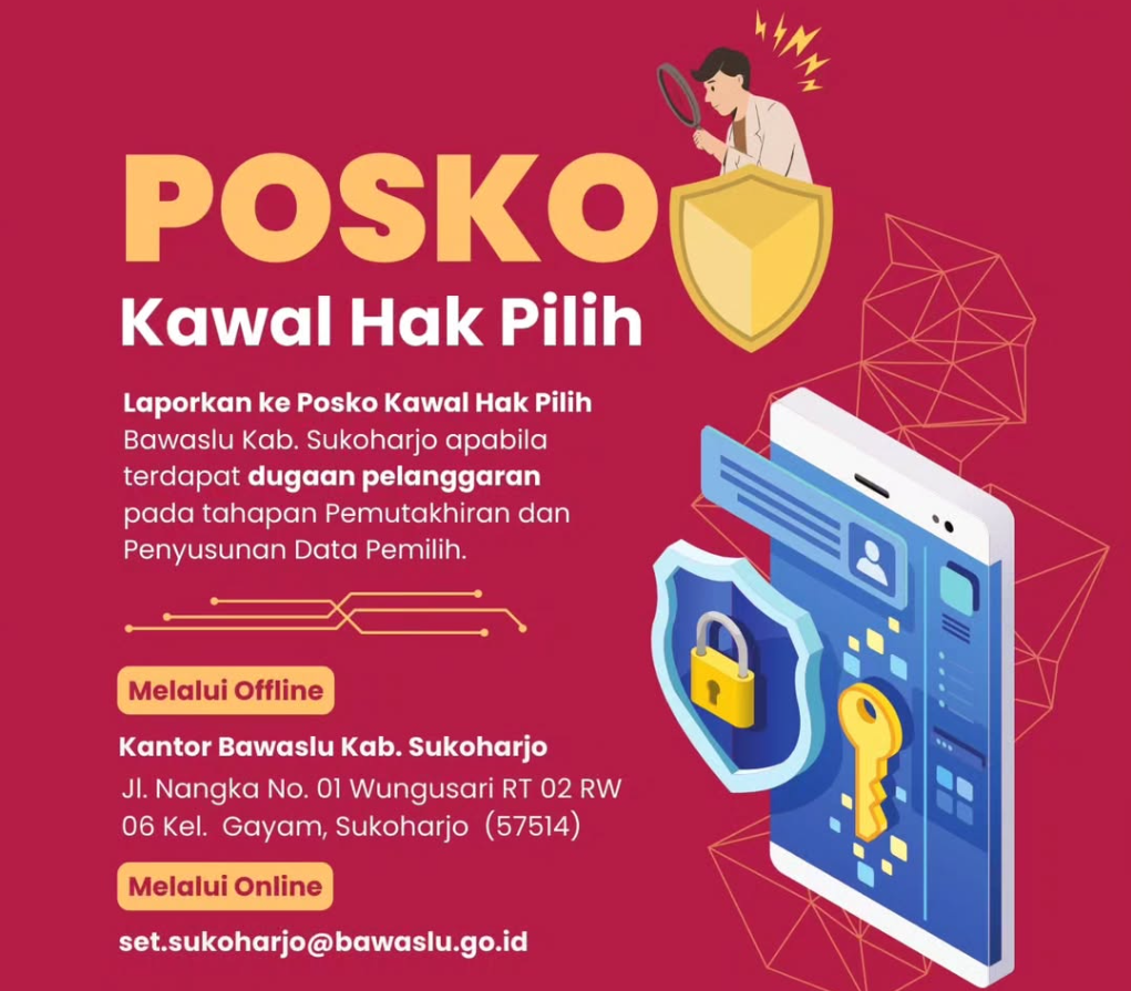 Dibuka !!! Posko Aduan Kawal Hak Pilih