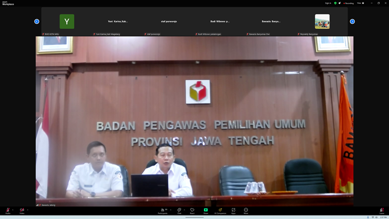 Ikut Serta Rapat Evaluasi Publikasi Bawaslu Provinsi Jateng