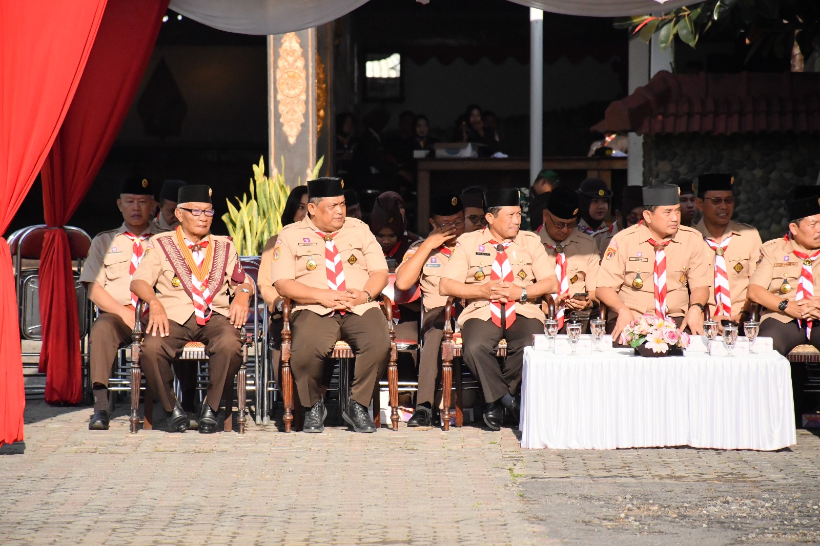 Bawaslu Sukoharjo Hadiri Peringatan Hari Pramuka ke-64 Tingkat Kwarcab Sukoharjo