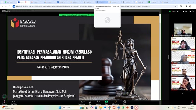 Selasa Menyapa : Tema Identifikasi Permasalahan Hukum dan Tantangan Empiris pada Tahapan Pemungutan Suara Pemilu