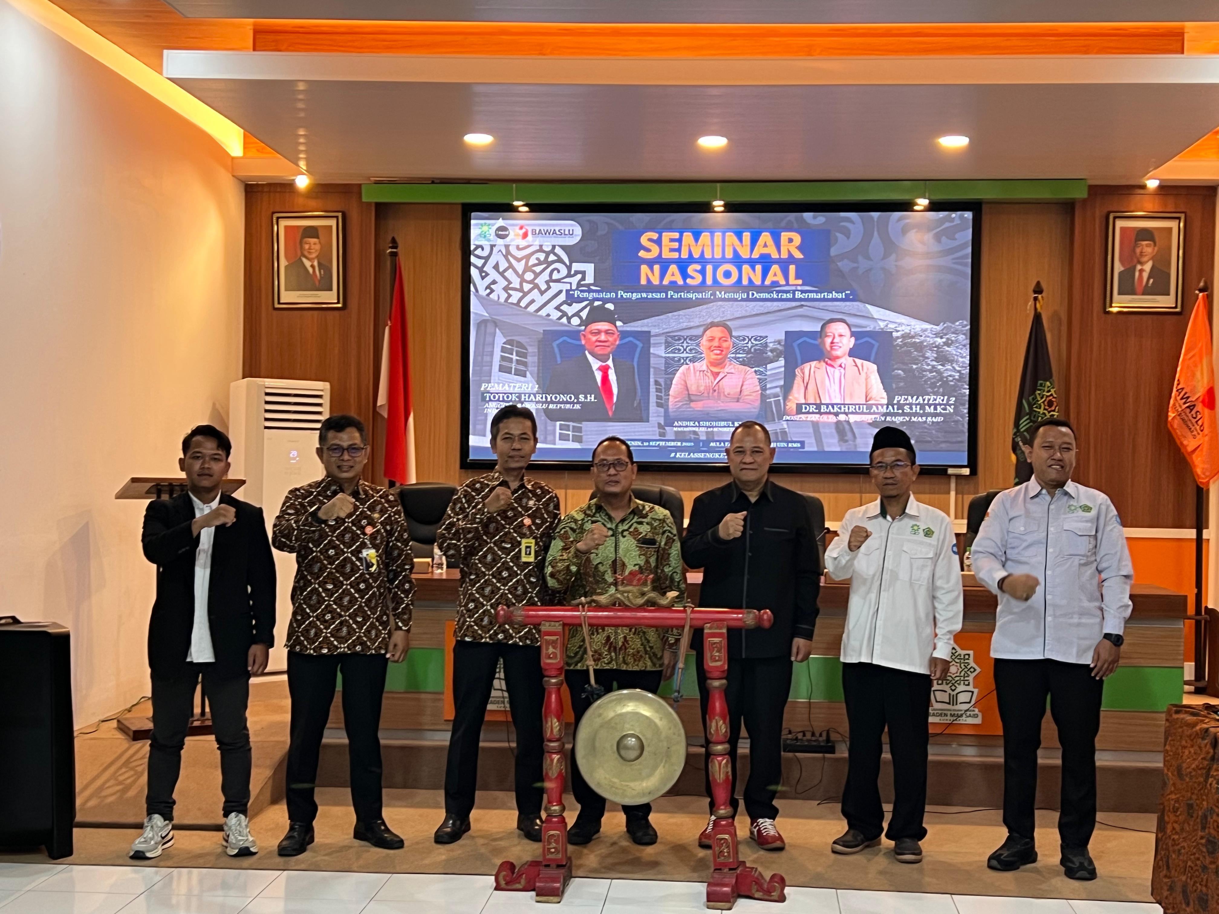Bawaslu Sukoharjo Gelar Seminar Nasional Bersama Fakultas Syariah Uin Raden Mas Said Surakarta