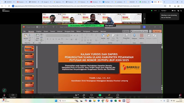 Kajian Yuridis dan Empiris Pemungutan Suara Ulang Pemilihan di Kabupaten Pesawaran Tahun 2024 Berdasarkan Putusan MK