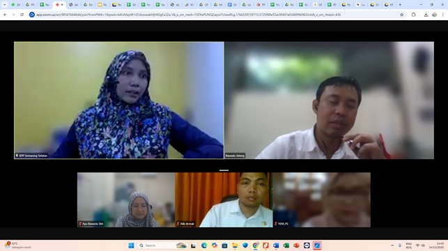 Bawaslu Sukoharjo Ikuti Rapat Koordinasi dan Sosialisasi Registrasi Akun Coretax di Lingkungan Bawaslu KabupatenKota Se-Jawa Tengah