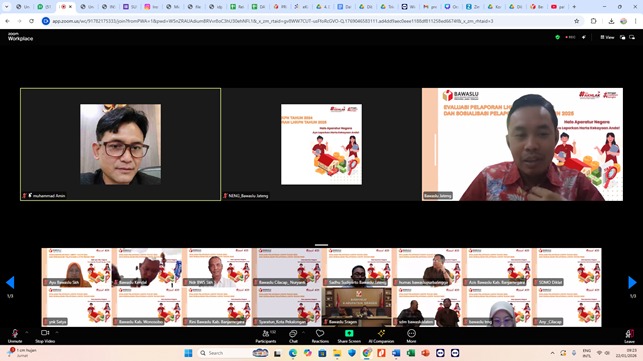Bawaslu Sukoharjo Ikuti Evaluasi dan Sosialisasi Pelaporan LHKPN Tahun 2025