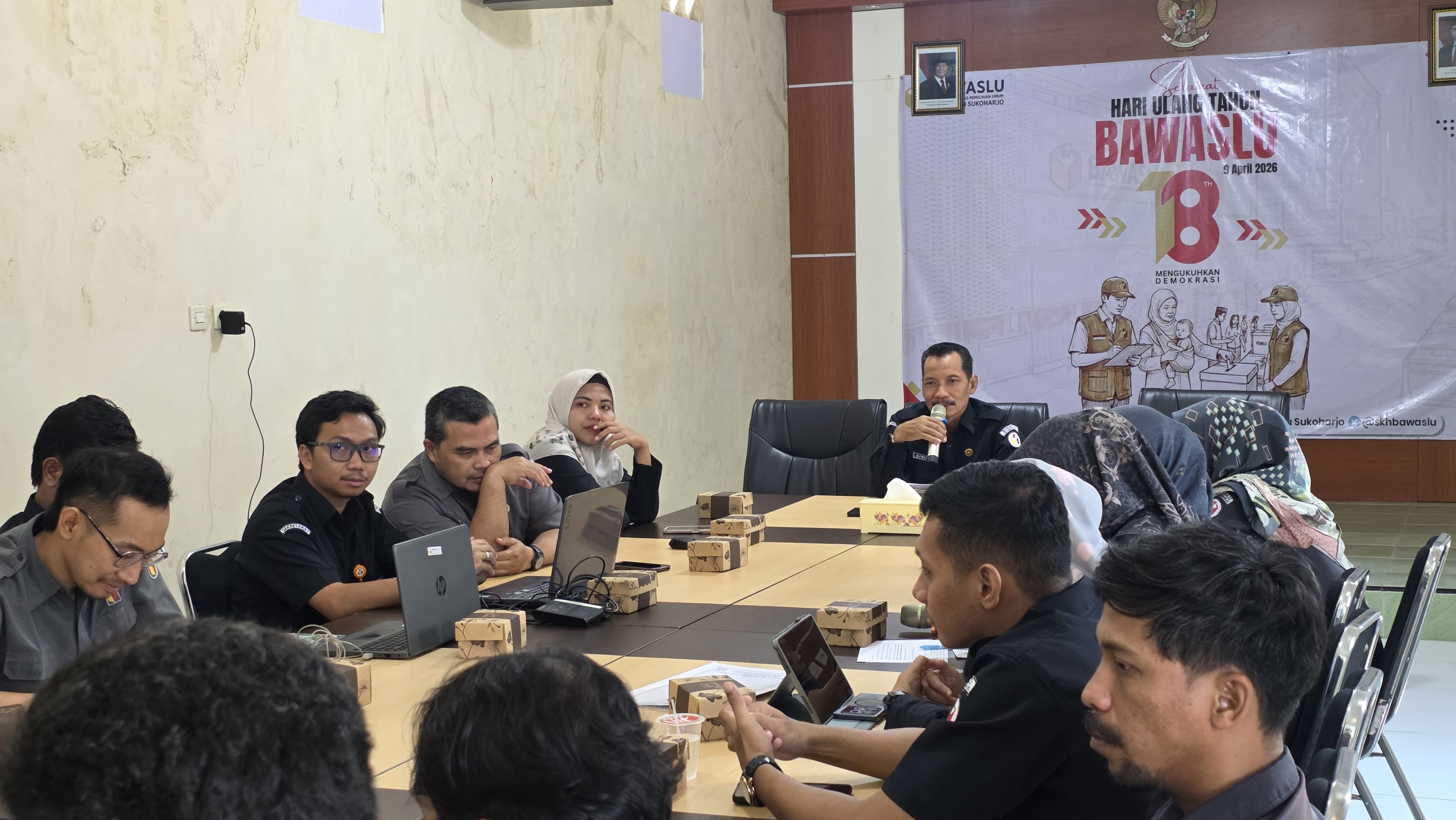 Tingkatkan Kinerja dan Integritas, Bawaslu Sukoharjo Matangkan Penyusunan SKP ASN