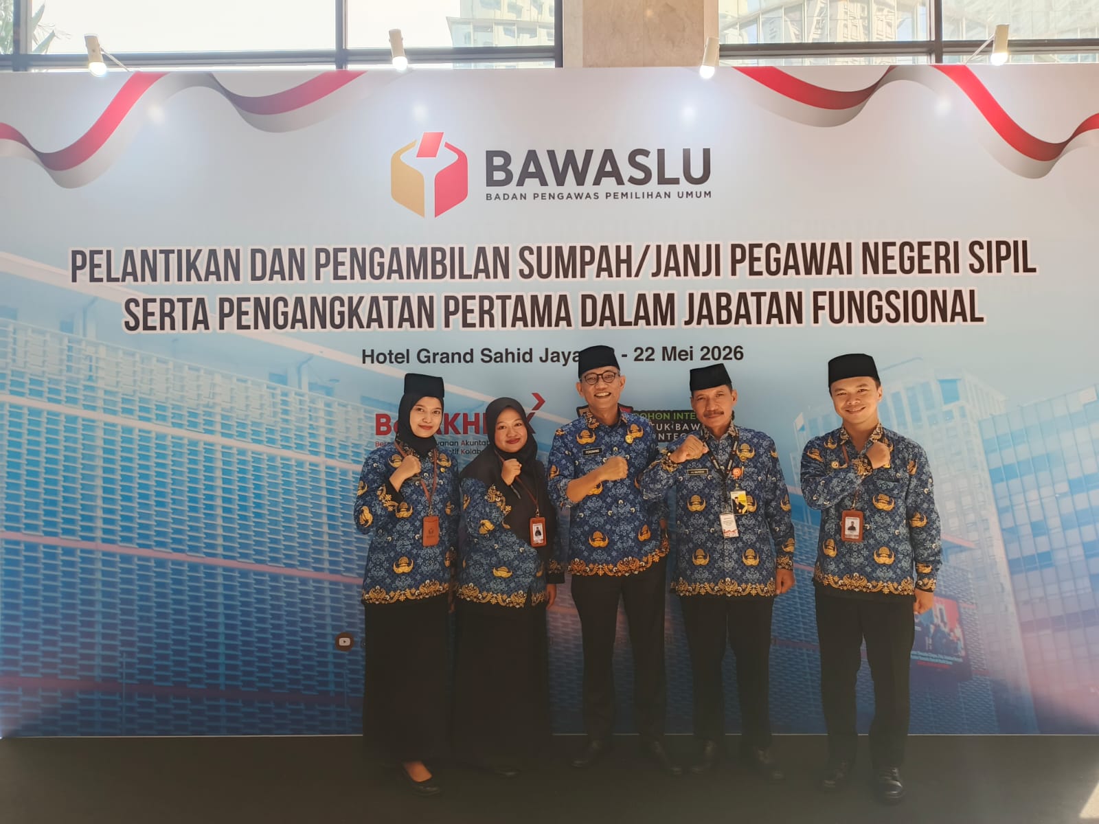 Tutup Rangkaian Kegiatan di Jakarta, PNS Baru Bawaslu Sukoharjo Siap Optimalkan Tata Kelola Lembaga