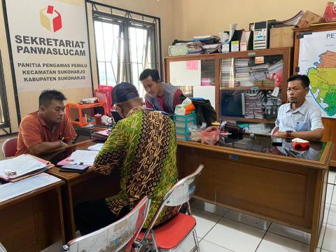 Monitoring Supervisi rekrutmen ptps di kecamatan sukoharjo