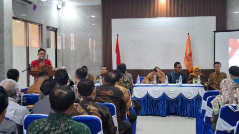 Bawaslu Sukoharjo Jadi Tuan Rumah Reviu Laporan Penguatan Kelembagaan Pengawas Pemilu se-Jawa Tengah 2