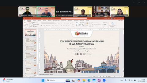 Bawaslu Sukoharjo Ikuti Literasi Pojok Pengawasan, Bahas Pengawasan Pemilu di Wilayah Perbatasan