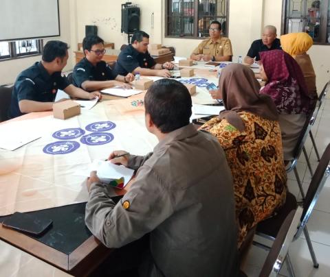 Dukung Pengawasan Partisipatif, Bawaslu Sukoharjo dan Kwarcab Sukoharjo Matangkan Persiapan Pelantikan Saka Adhyasta Pemilu 2