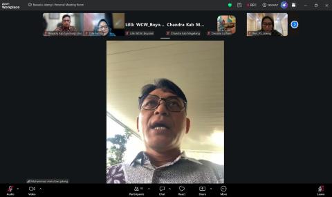 Bawaslu Sukoharjo Ikuti Rapat Persiapan Pengawasan Pemutakhiran Data Parpol Semester I 2026