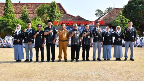Bawaslu Sukoharjo Sampaikan Sosialisasi pada Pemilihan Ketua OSIS di SMAN 1 Tawangsari 2