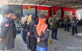 Bersama Panwascam Mojolaban, Bawaskab Sukoharjo Patroli Kawal Hak Pilih