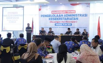 Bimtek Pengelolaan Administrasi Kesekretariatan Panwaslu Kecamatan Se-Kabupaten Sukoharjo