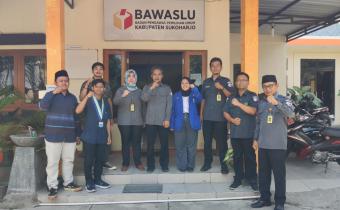 Bawaslu Sukoharjo Menerima Kunjungan PMII