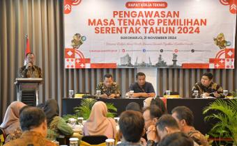 Rapat Kerja Teknis Pengawasan Masa Tenang Pemilihan Serentak Tahun 2024