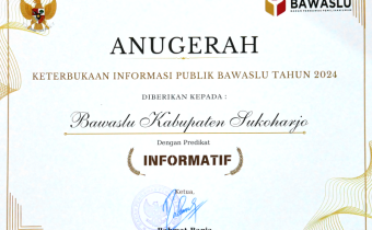 Raih Predikat Informatif dalam Anugerah Keterbukaan Infromasi Bawaslu