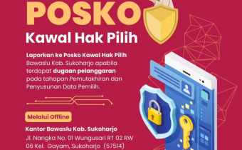 Dibuka !!! Posko Aduan Kawal Hak Pilih