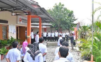 HUT Ke-17 Bawaslu, Bawaskab Sukoharjo Laksanaan Apel