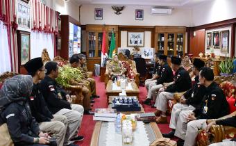 Audiensi dan Koordinasi dengan Bupati Sukoharjo